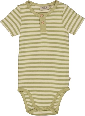 Wheat - Body Placket SS // Green stripe  